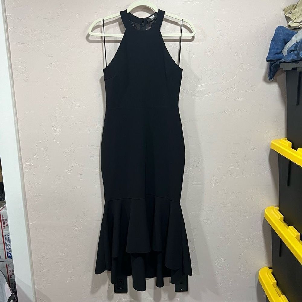 Parker Black Halter Cocktail Dress